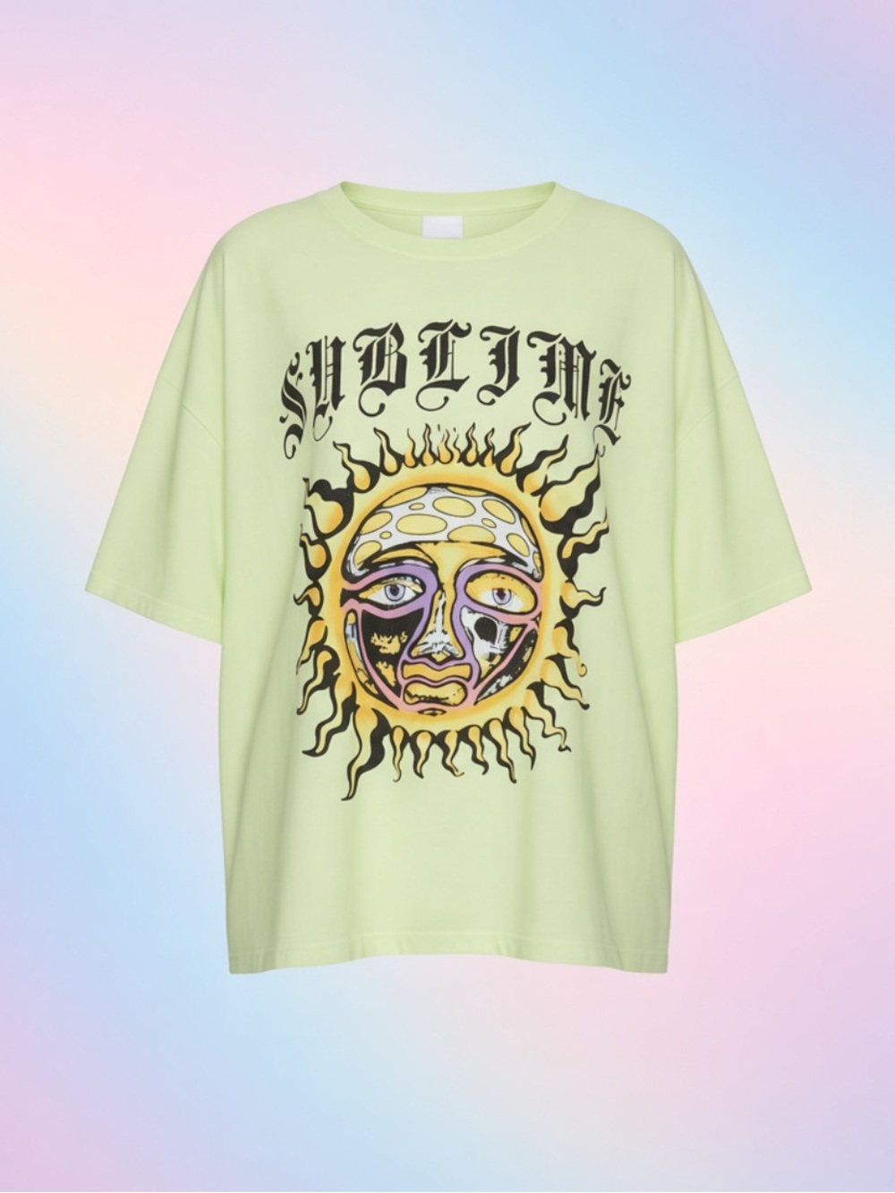 Daydreamer Yellow Tee with Sun Graphic-Sublime- NWOT